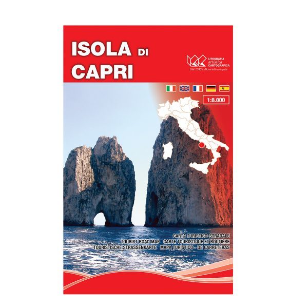 Isola di Capri - Carta tematica turistico stradale scala 1:8.000