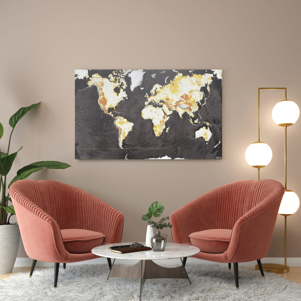 Golden World Canvas